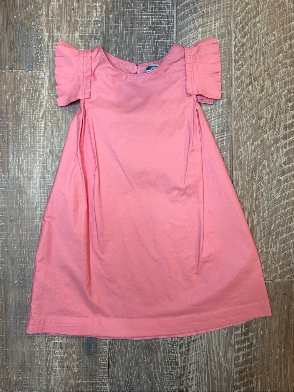 Jacadi Paris Pink Flutter Sleeve A-Line Dress